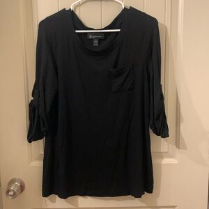 INC Black Business Casual Blouse